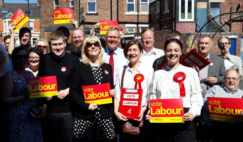 Me and Jennie Formby with Newcastle East Labour Party members