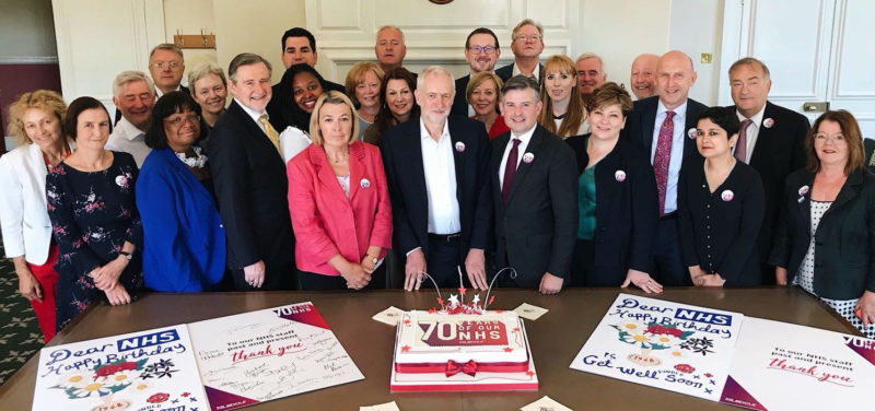 The Shadow Cabinet celebrating the NHS at 70