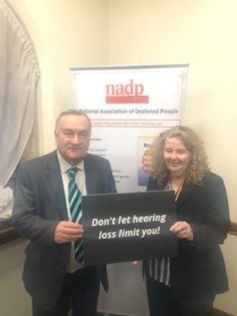 Meeting representatives of the National Association of Deafened People