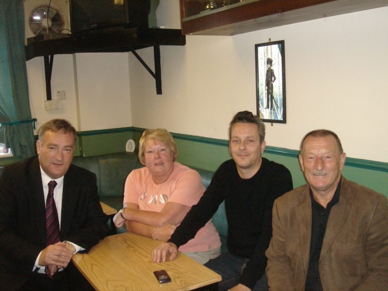 Me with Geordie and the rest of the Byker Councillors