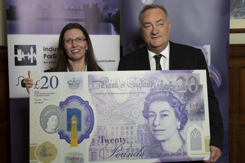 With the Bank of England’s Chief Cashier, Sarah John