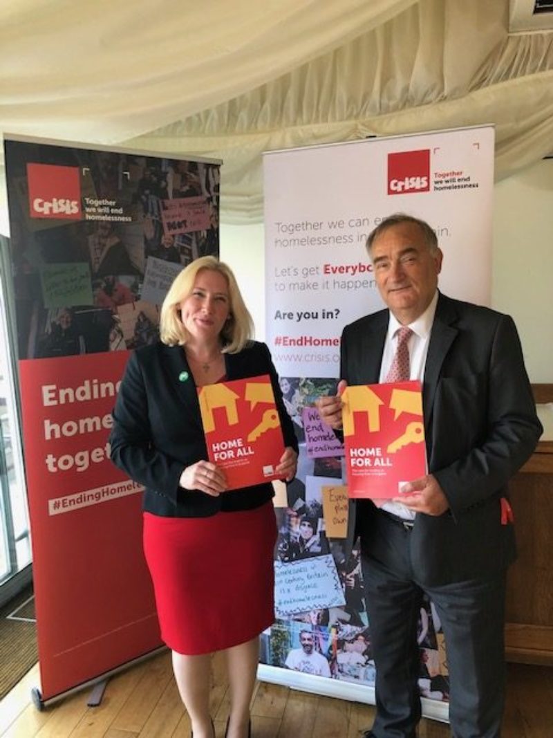 With my colleague Emma LewellBuck MP backing Crisis’ new campaign